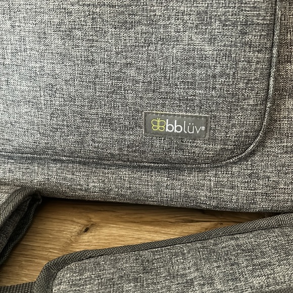 Like New bbluv Grey Diaper Bag - Picture 2 of 4